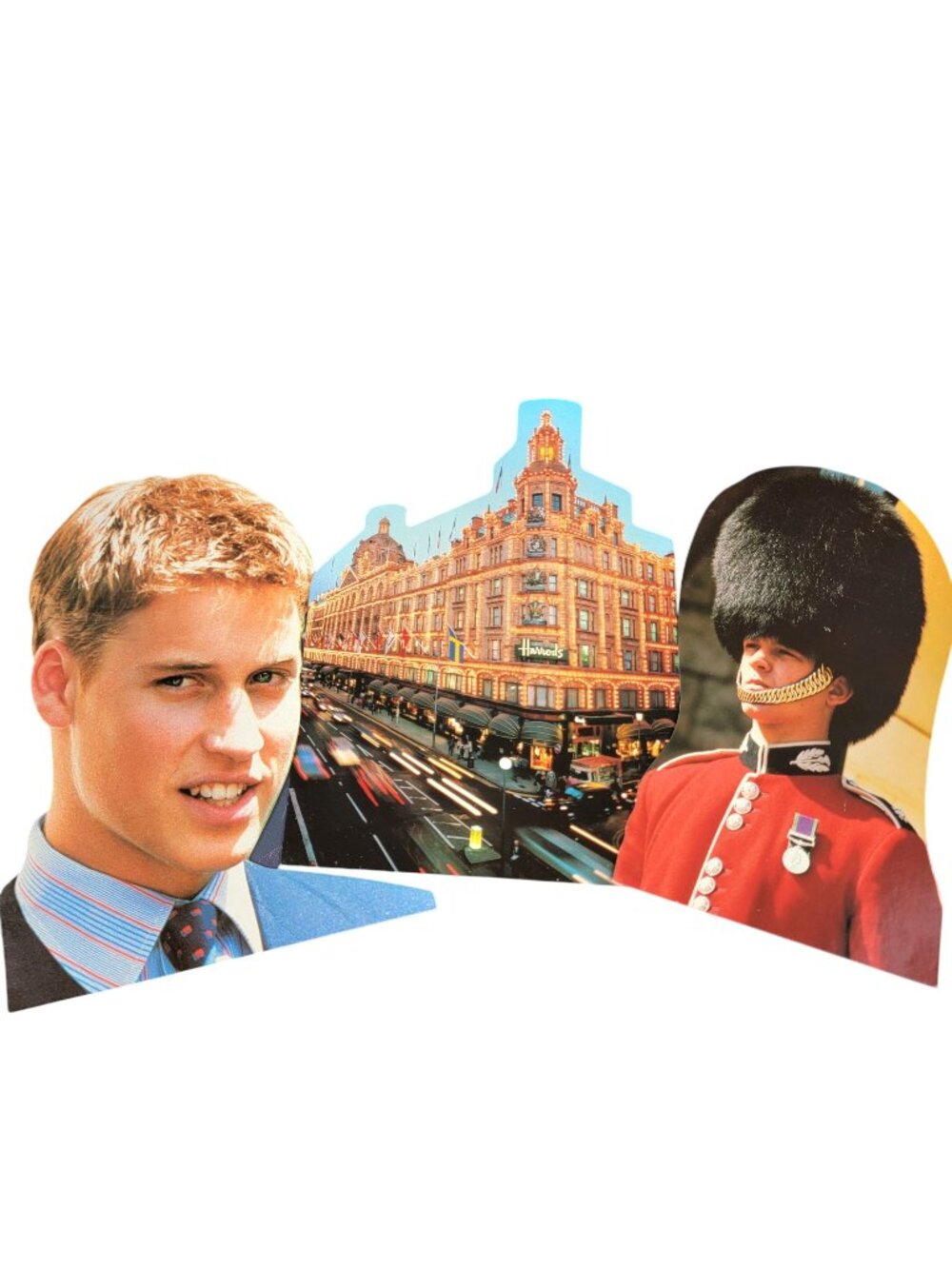 Vintage Y2K London Postcards Prince William Harrods Windsor Castle Royal Guard